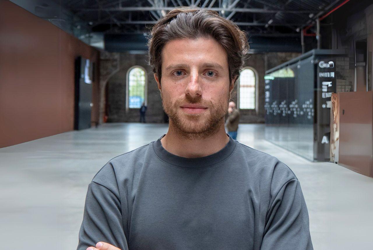 Nicolas Nati, instructor of the NOISE. masterclass, photographed in an open industrial gallery